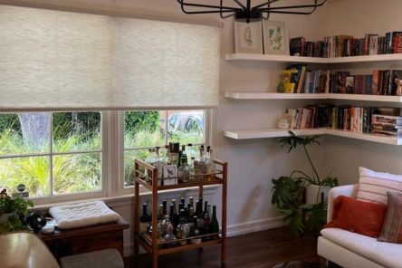 Professional installation of high quality custom window shades by Automated Shading & Blinds San Mateo team
