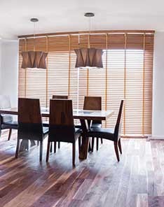 Kitchen Faux Wood Blinds In Burlingame