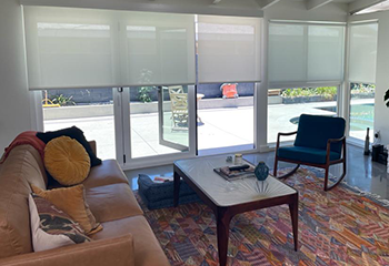 Somfy Shades for Sliding Glass Doors, Hillsborough CA